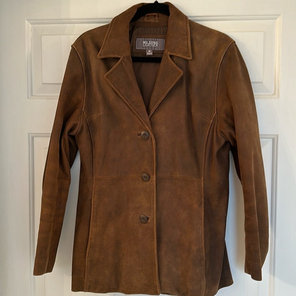 Women’s vintage suede jacket by Wilson’s Leather